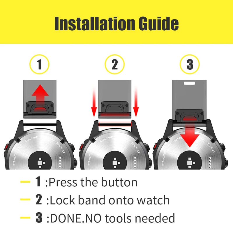 Silicone Watch Band Straps For Garmin Fenix 6X 6 6S Pro 7X 7 Easyfit Wristband Fenix 5 5X 5S Plus Smartwatch Bracelet