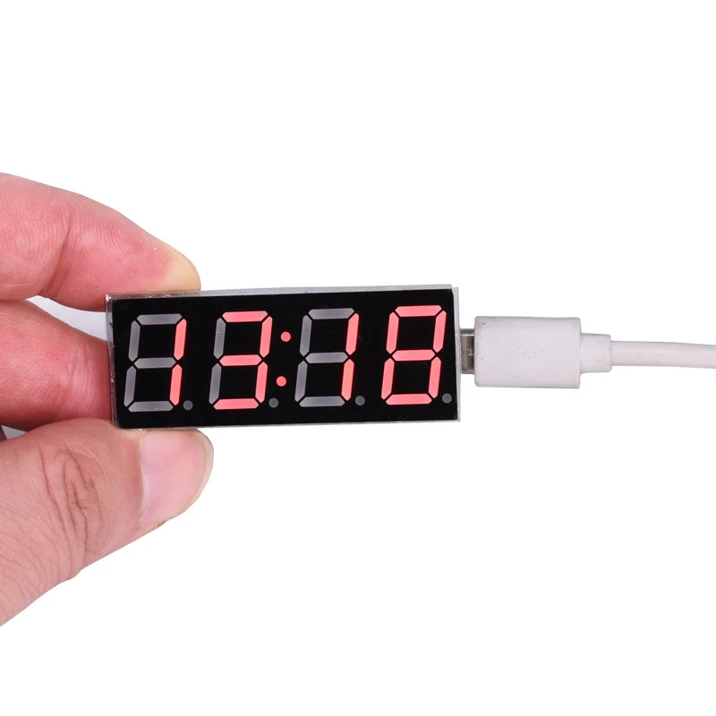 WiFi timing clock module network automatic timing LED digital tube electronic clock kit USB 5V Precise self illumination