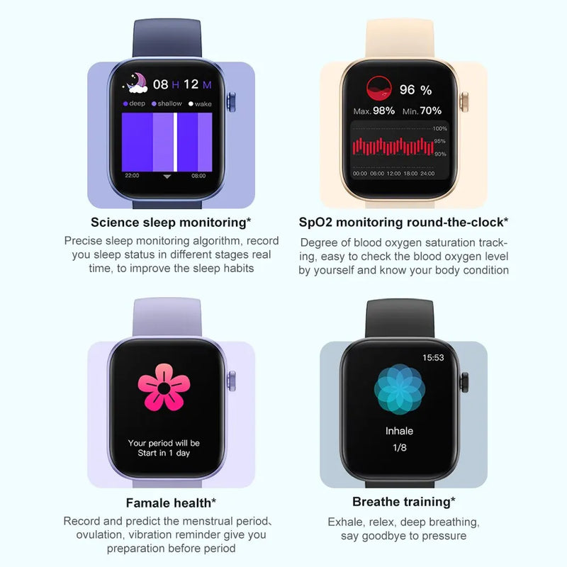 Colmi P71 Voice Calling Smartwatch Men Health Monitoring IP68 Waterproof Smart Notifications Voice Assistant Smart Watch Women