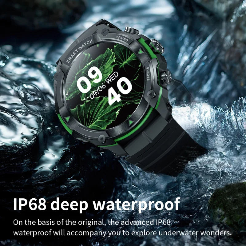 Smart watch 1.43'' AMOLED Display 420mAH bluetooth call Military-grade Toughness Waterproof Sport watch men and wome