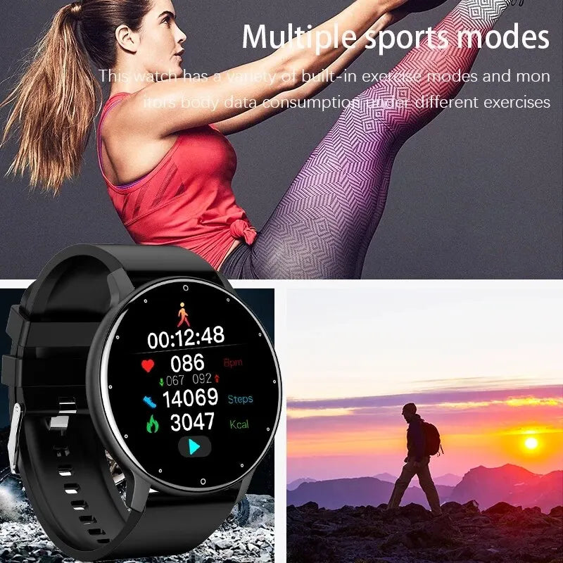 Smart Watch Real-time Activity Tracker Heart Rate Monitor Sports Women Smart Watch Men Clock For Android IOS