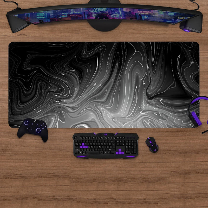 Gaming Mousepad Anime Keyboard Mouse Mat Computer Laptop Deskmat Abstract Texturemouse Pad For Gamers