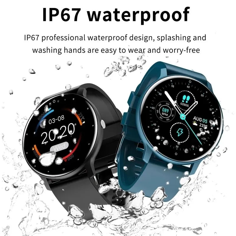 Smart Watch Real-time Activity Tracker Heart Rate Monitor Sports Women Smart Watch Men Clock For Android IOS