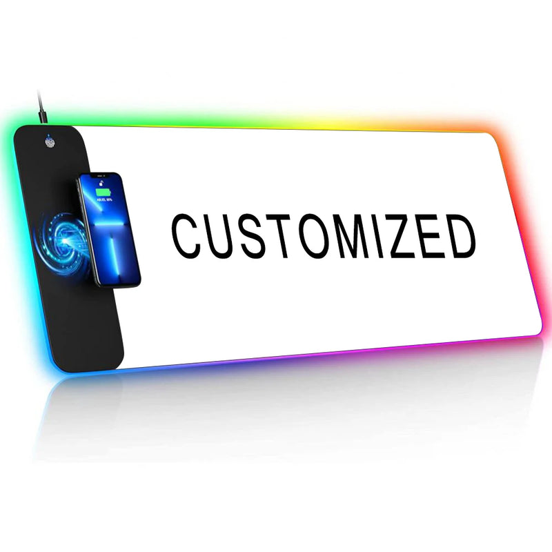 Wireless Charging Mouse Pad Rgb CUSTOMIZED Mousepad Gaming Setup Accessories Diy Desk Mat Table Keyboards Dropshopping