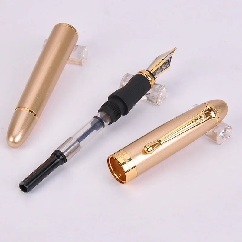 Luxury Dazzle Blue Fountain Pen High Quality Metal Inking Pens for Office Supplies School Supplies